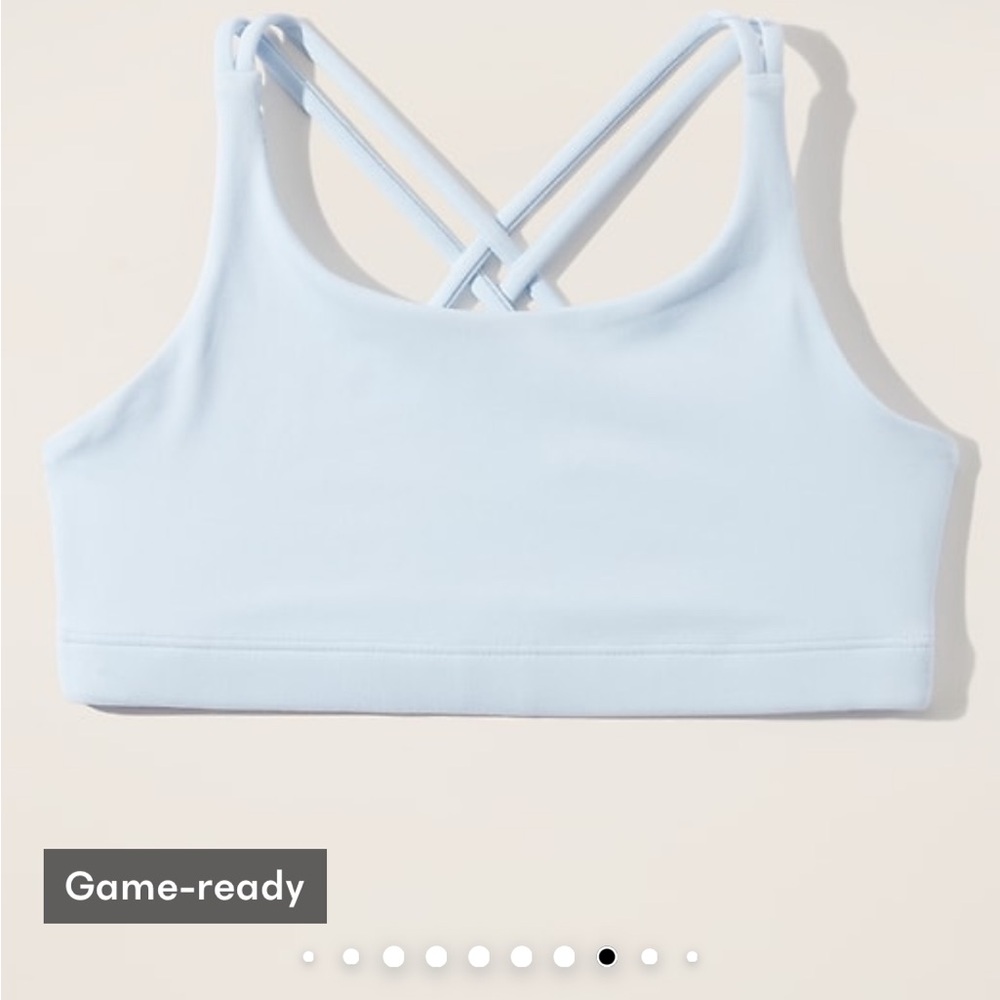 Athleta Sky Blue Sports Bra Upbeat Bra girls size xxl NWT